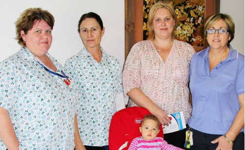 Lexie Stower, Donna Phillips, Nicole Brownlie and Donna Milburn with Nicole’s daughter, Ava. Lexie Stower, Donna Phillips, Nicole Brownlie and Donna Milburn with Nicole’s daughter, Ava.